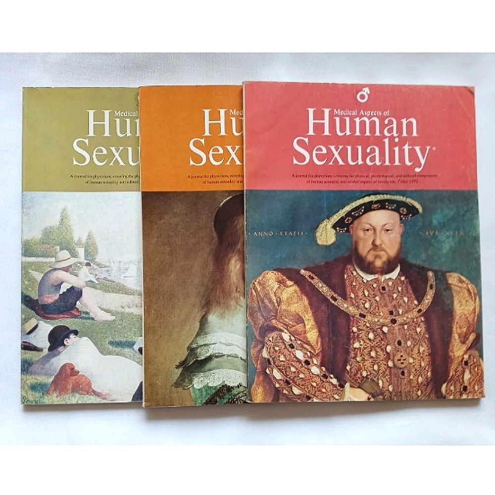 Vintage 1972 Medical Aspects Of Human Sexuality Magazine Lot Physicians Journal